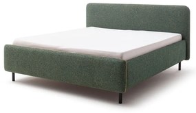 Letto matrimoniale imbottito verde scuro rete non inclusa 160x200 cm Primo – Meise Möbel