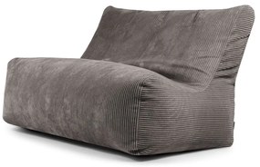 Puof a sacco grigio scuro con rivestimento in velluto a coste Sofa Seat Lounge – SLOWDOWN