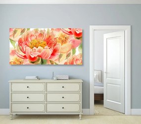 Stampa su tela – Peonie rosse