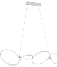 Lampadario LED moderno Rondo marrone, luce calda 3300 lumen, TRIO LIGHTING
