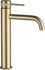 Rubinetto da lavabo Rea Lungo Grip Brush Gold high