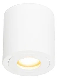 Faretto da bagno rotondo moderno bianco - Capa