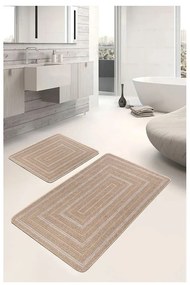 Tappetini da bagno marroni in set da 2 pezzi 60x100 cm - Mila Home