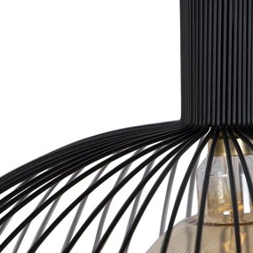 Lampada a sospensione di design rotonda nera 70 cm - Dos