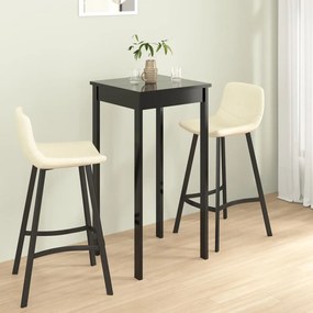 Tavolo Da Bar İn Mdf Nero 55x55x107 Cm /