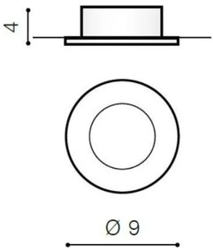 Azzardo AZ0810 - Lampada da incasso per bagno EMILIO 1xGU10/50W/230V IP54