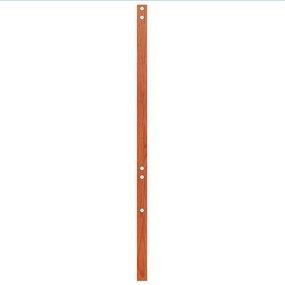 Testiera marrone cera 100 cm in legno massello di pino