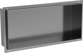 Mexen X-Wall-NR mensola da incasso senza flangia 45 x 20 cm, grigio canna di fucile spazzolato - 19E1452010