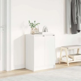 Scarpiera Bianca 57x34x76 Cm İn Legno Multistrato /