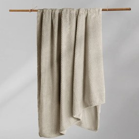 Coperta in microfibra marrone chiaro, 150 x 200 cm Henry - DecoKing