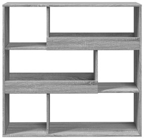 Libreria/divisorio grigio sonoma 100x33x94,5 cm