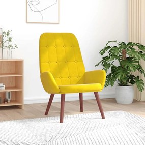 Poltrona Relax Giallo İn Velluto /