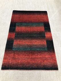 Loribaft Tappeto 90 x 140 Rosso (Iran) Annodato A Mano