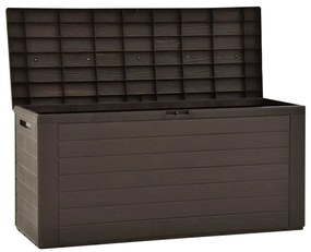Baule da giardino marrone 116x44x55 cm
