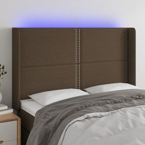 Testiera A Led Marronescuro147x16x118/128cm İntessuto /