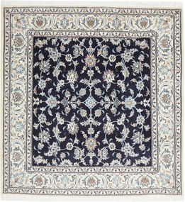Nain Tappeto persiano 200 x 200 Blu (Iran) Annodato A Mano