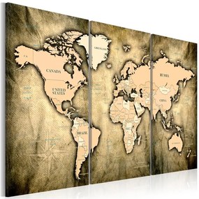 Quadro World Map The Sands of Time