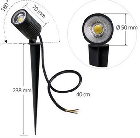 Lampada LED da esterno LED/7W/85-264V IP67