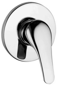 Miscelatore doccia ad incasso in ottone cromo monocomando di Rubinetterie Mariani Linea Astro