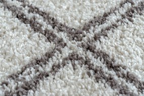 Tappeto BERBER ASILA B5970 crema / marrone Frange berbero marocchino shaggy