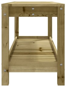 Panca da Giardino 108x35x45 cm Legno Massello Pino Impregnato