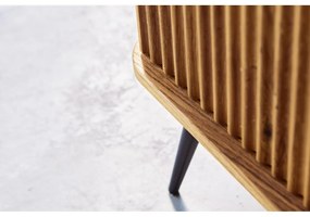 Tavolo TV in legno di quercia di colore naturale 180x57 cm Kula - The Beds