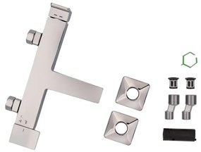 Rubinetto per vasca getto laminare cristallino Studio per muro cromo SENSEA