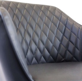 SANDY - poltrona imbottita per sala da pranzo in ecopelle