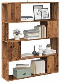 Libreria/divisorio İn Legno Vecchio 100x24x124,5 Cm /