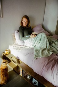 Letto matrimoniale marrone in legno di pino con griglia 180x200 cm Ziggy - Karup Design