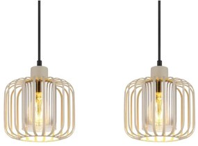 Globo 15758-4H - Lampadario sospeso su cavo ALFRED 4xE27/40W/230V
