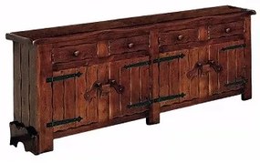 Base credenza rusticona 4 ante e 4 cassetti - LM-313/B