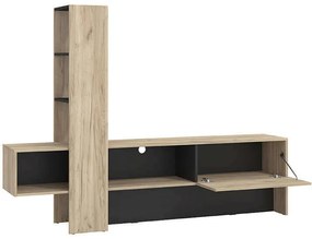 DODO - porta tv moderno colore rovere con un'anta