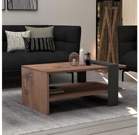 Tavolino OVA 35x80 cm marrone/antracite