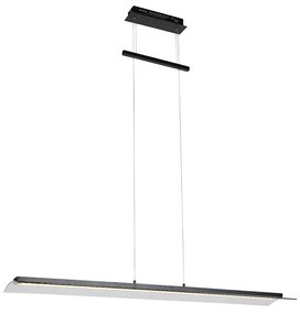 Lampada a sospensione moderna nera con LED dimmerabile a 3 step - Boone