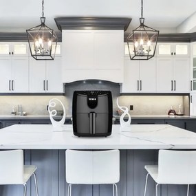 TESLA Electronics AirCook - Friggitrice digitale multifunzionale ad aria calda 4 l 1500W/230V