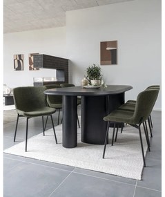 Tavolo da pranzo con piano effetto frassino 100x220 cm Tirano - House Nordic