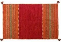 Tappeto moderno Kansas, stile kilim, 100% cotone, rosso, 230x160cm