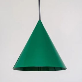 Lampadario a sospensione con cavo ETNA II 1xE27/15W/230V, Ø 18,5 cm, verde