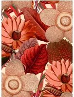 Mindthegap Carta da parati Water Lilies - Cream/ Red