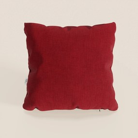 Honey cuscino disponibile in diversi colori realizzato in tessuto simil cotone impermeabile T13 rosso