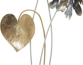 Pannello decorativo in ferro con designa fiori 35x5,5x88 cm Simply