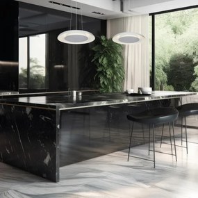 Lampada a sospensione su cavo PIATTINO LED/30W/230V 2700/3200/4000K Ø 40 cm, bianca