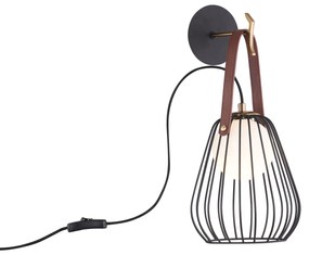 Maytoni Lampada a parete Serie 'Indiana' Colore Nero e oro