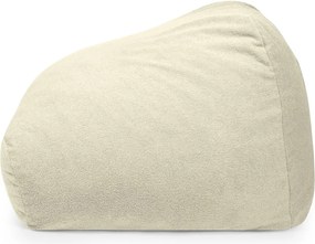 Puof a sacco color crema con rivestimento in bouclé Sofa Snug – SLOWDOWN