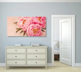 Stampa su tela – Peonia delicata