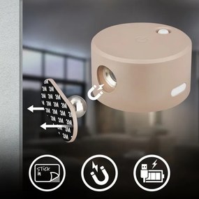 Briloner 3896011 - Applique da parete LED TARI dimmerabile ricaricabile LED/1,6W/5V 1500 mAh beige