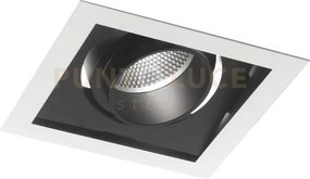 Incasso led apollo nero 45w 4500lm 4000k orientabile 18,8x18,8x12cm