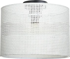 Plafoniera color crema con paralume in tessuto ø 30 cm Goza – Squid Lighting