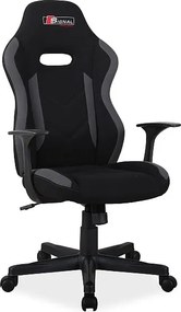 Sedia da ufficio Rapid in nero/grigio - H109 cm